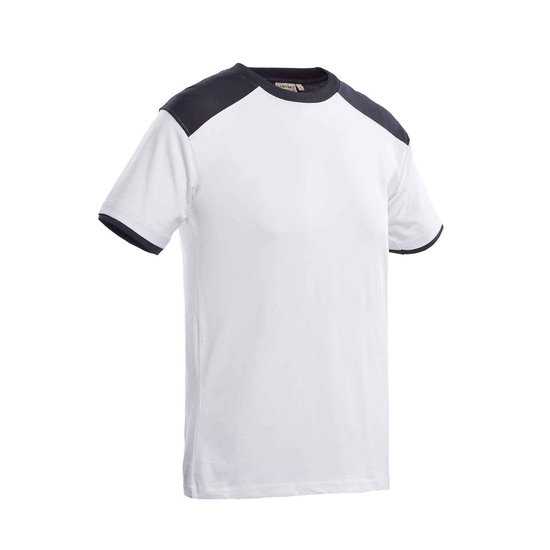 Santino Tiesto 2color T-shirt (190g/m2) - Zwart | Rood - M - Santino