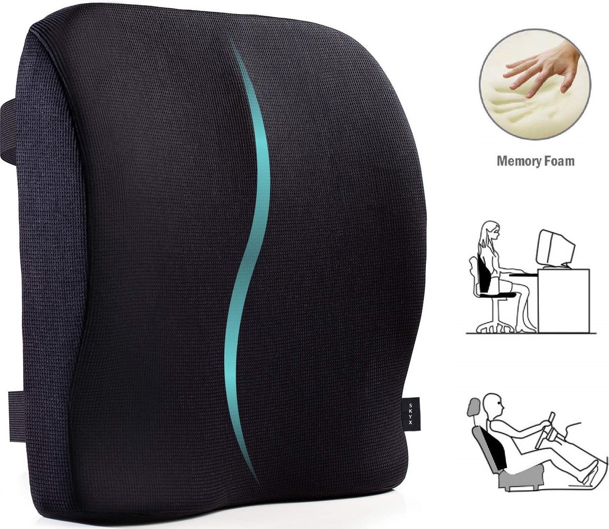 Bürostuhl Lady Comfort M - Ergonomischer Bandscheibenstuhl