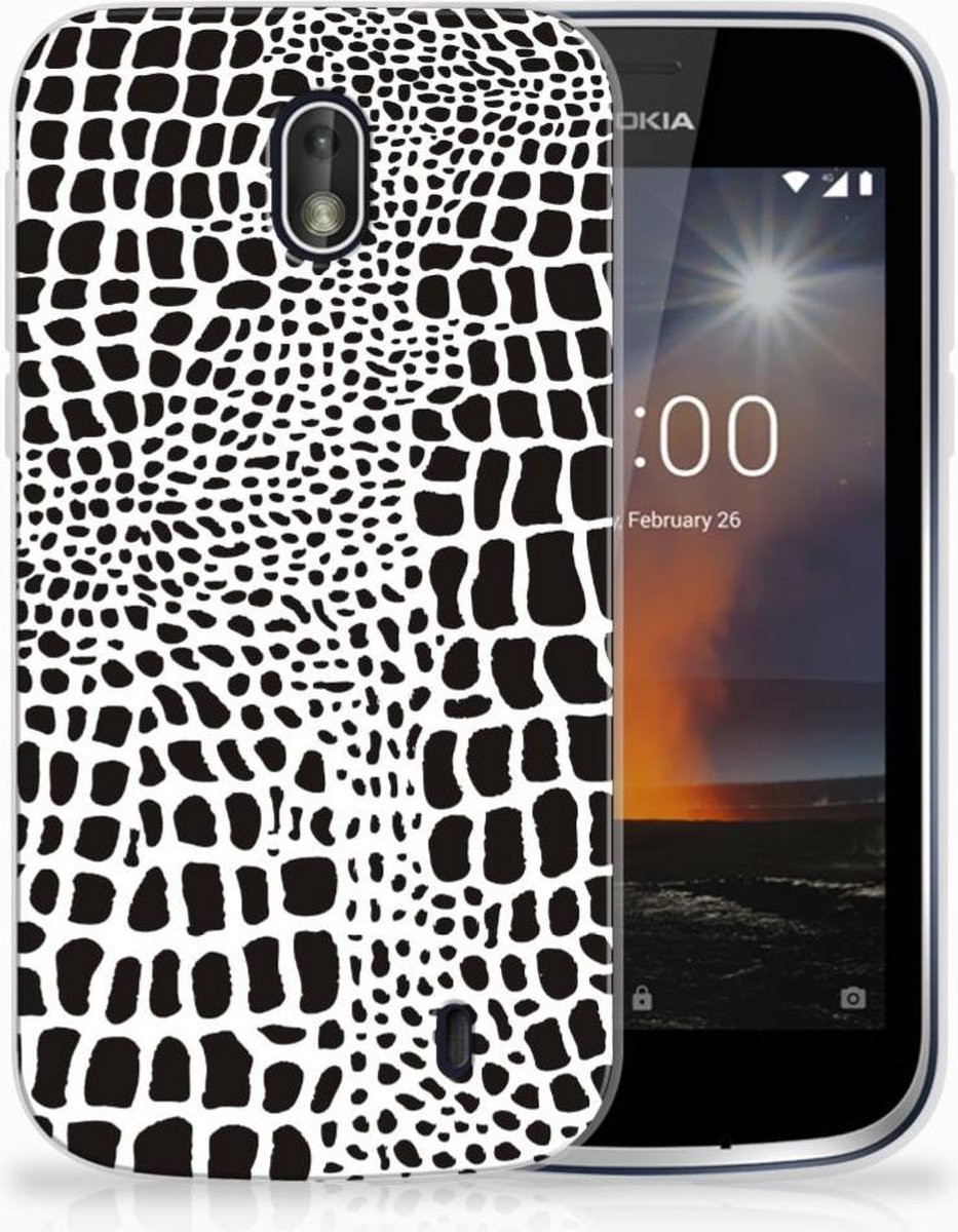 Nokia 1 TPU Hoesje Slangenprint