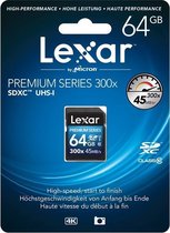 Lexar Premium Series SD kaart - 64GB
