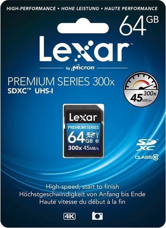 pijn doen Muf mate Lexar Premium Series SD kaart - 64GB | bol.com