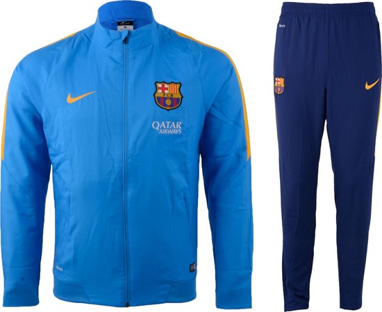 Nike FC Barcelona Revolution - Trainingspak - Mannen - Maat M - blauw/navy/ geel | bol.com