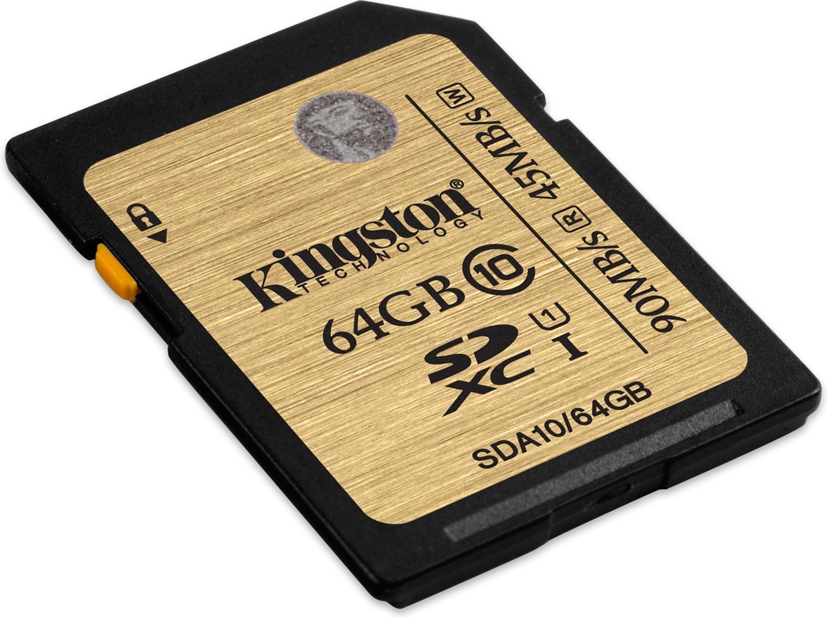 Kingston 64GB SDXC geheugenkaart Class 10 UHS-I