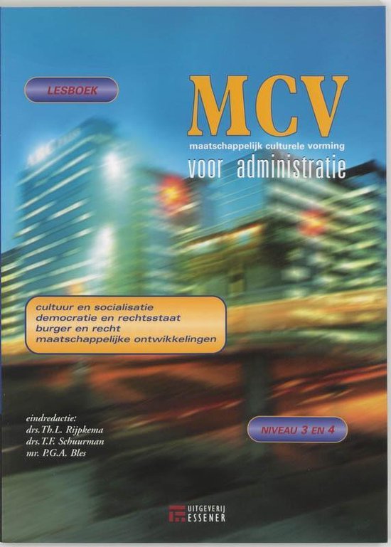 MCV voor administratie 3 + 4 Lesboek