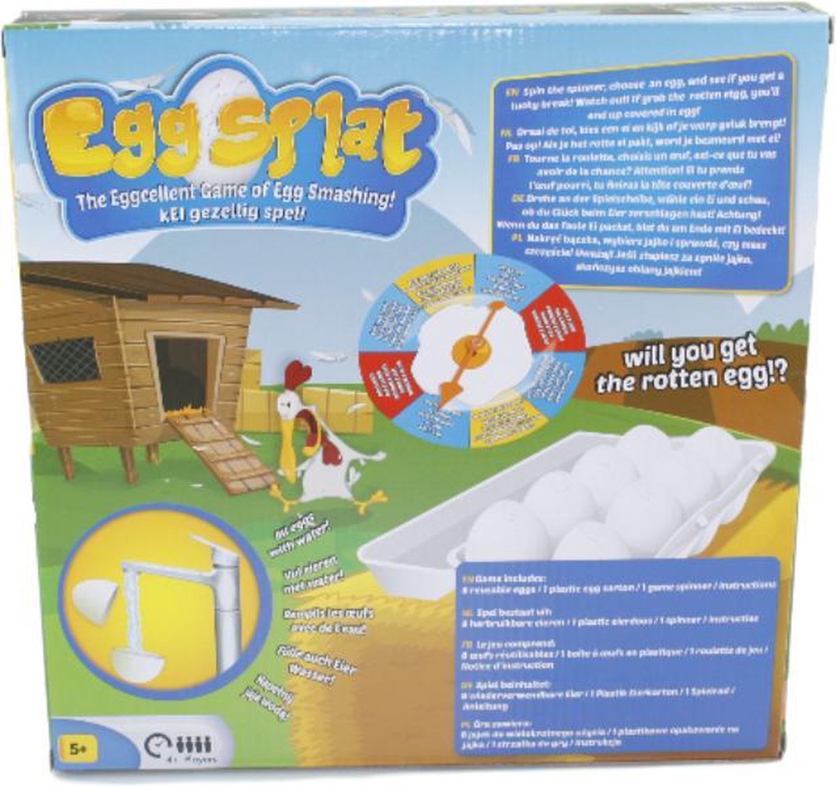 Ei Splet Spel Egg Splat Game Spletterende Eieren Spel Familie