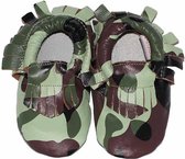 BabySteps slofjes Moccasins Camo Green Ibiza Style small