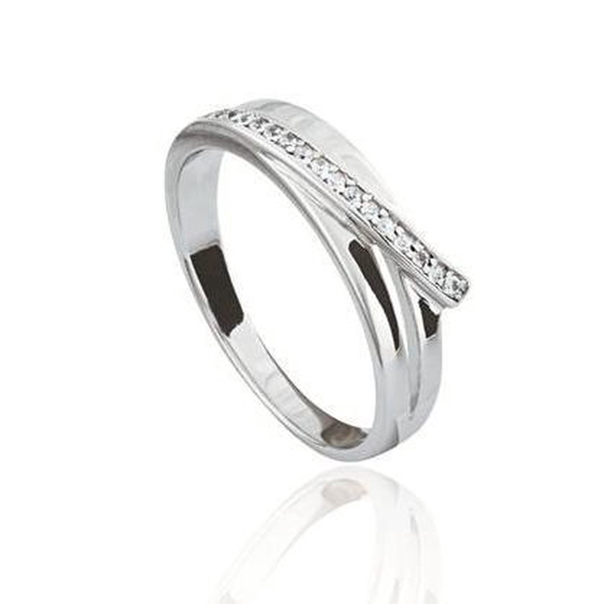 Glow 114.524958 Dames Ring - Sieraad - Zilver - 6 mm breed