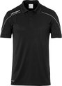 Uhlsport Stream 22 Polo Shirt Heren  Sportshirt - Maat M  - Mannen - zwart/wit