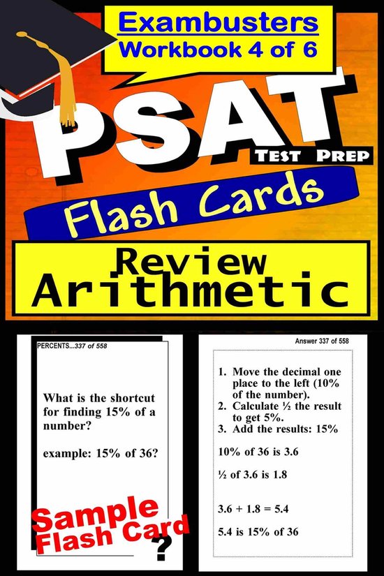 Exambusters PSAT 4 - PSAT Test Prep Arithmetic Review--Examb ... - cover