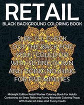 Retail Black Background Coloring Book