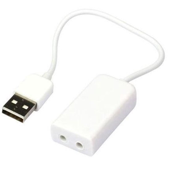 USB audio adapter, geluidskaart, device geluid voor PC, laptop, MAC en PS4  e.d.... | bol.com