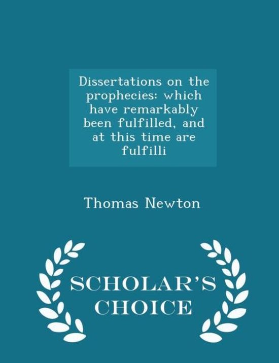 dissertations on the prophecies
