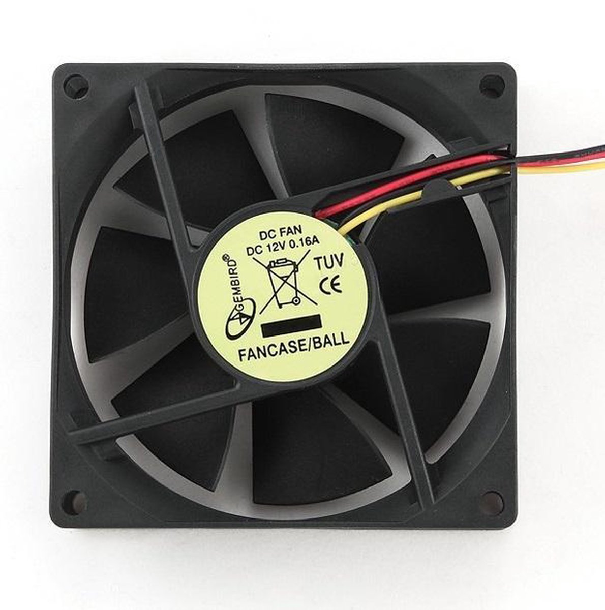 bol.com | Gembird Ventilator (case fan) voor in de PC met kogellager - 80 x  80 x 25 mm