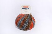 Adriafil Zebrino Multi Arancio 65. PAK MET 10 BOLLEN a 50 GRAM. PARTIJ 3149.