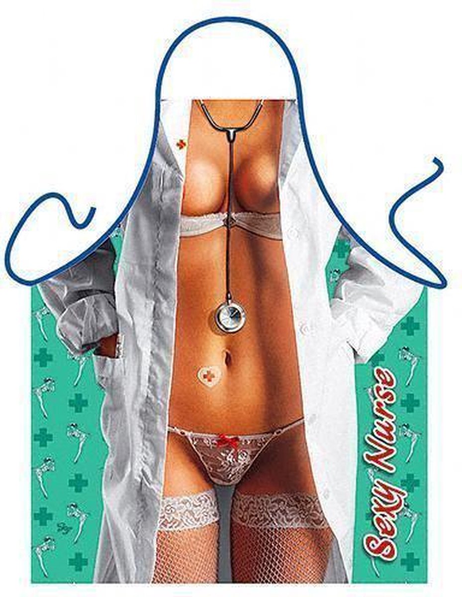Benza Schort Sexy Nurse/Zuster - Sexy/Leuke/Grappige/Mooie Keukenschort