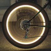 LED fietswiel verlichting - 20 LED - Wit + BATTERIJEN