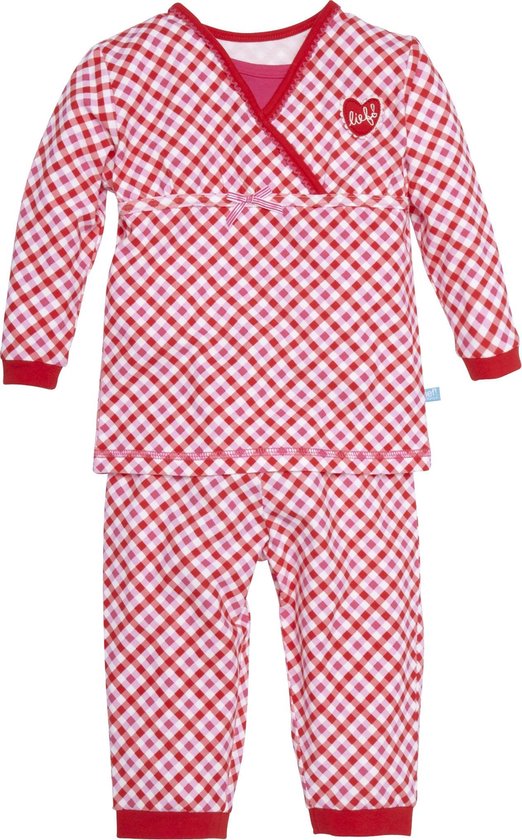schattig Harden Extra Lief! pyjama hart ruit-62-68 | bol.com