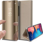 Samsung A20e Hoesje - Samsung Galaxy A20e Hoesje Spiegel Book Case Goud - Hoesje Samsung A20e