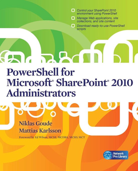 Powershell for Microsoft Sharepoint 2010 Administrators - cover