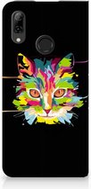 Huawei P Smart (2019) Uniek Standcase Hoesje Cat Color