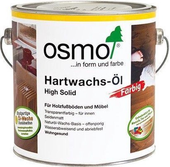 Osmo Hardwax Olie 3240 Rapid Wit Transparant | 2,5 Liter | Vloerolie | Binnenhout | Sneldrogend | Kleurloze bescherming