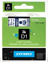Dymo LabelWriter - D1 Etiketten - 24 mm x 7 m - Blau auf Transparent - (S0720510)