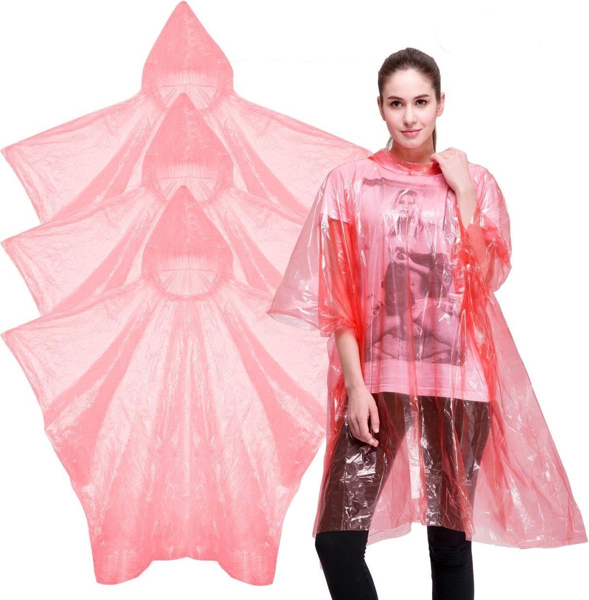 Wegwerp Regenponcho 12 Stuks Waterdichte Regenjassen Voor Noodgevallen Capuchon En Mouwen Heren Dames Stuks One Size 674542984