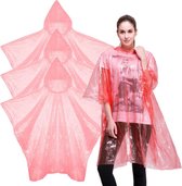 20x wegwerp regenponcho roze - poncho