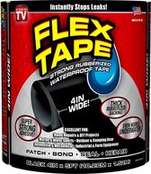 FLEX TAPE -4 stuks x 150 cm Waterbestendige Dikke Rubberen Tape – Waterdicht Rubber montagetape voor o.a. Badkamer, Boot