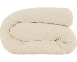 Snoozing Texel - Wol - 4-seizoenen dekbed - Tweepersoons - 200x200 cm - Wit