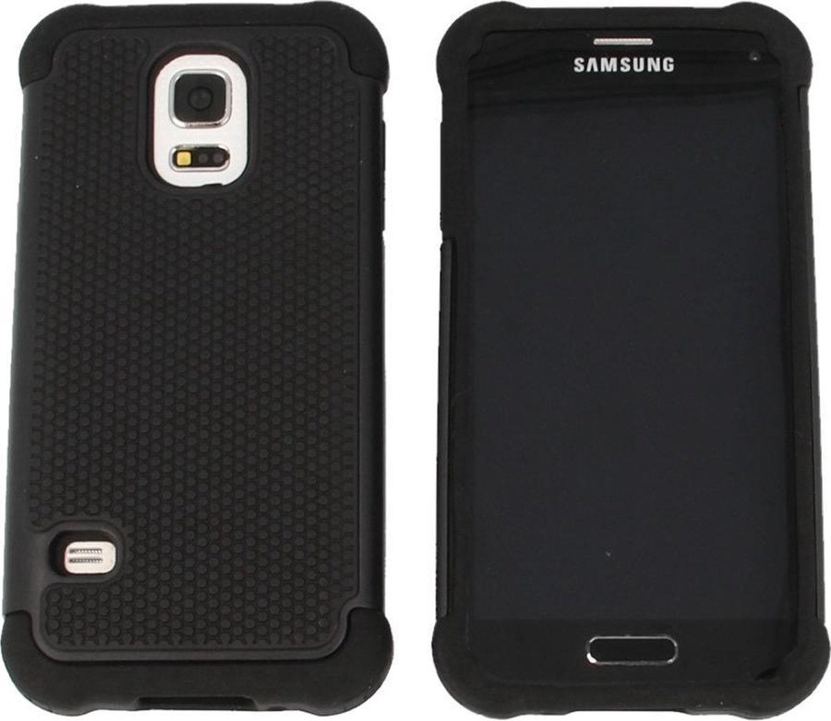 Samsung Galaxy S5 mini G800 Shock Proof Case Zwart