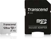 Transcend 128GB micro SD Class 10 U3 300S geheugenkaart, incl. SD adapter