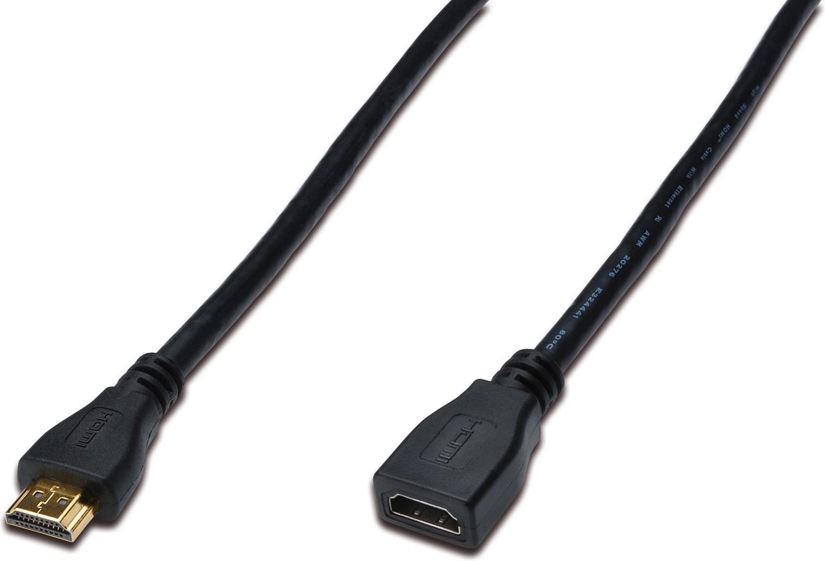 Digitus HDMI 1.4 2m HDMI kabel HDMI Type A (Standaard) Zwart