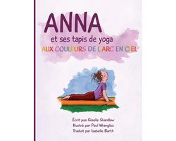 Anna et ses tapis de yoga aux couleurs de l'Arc en ciel