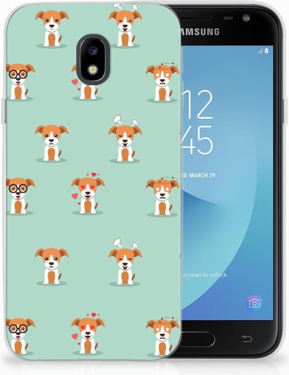 Samsung Galaxy J3 2017 TPU Hoesje Pups