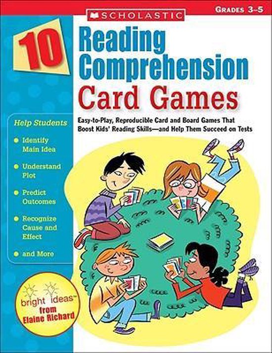 10 Reading Comprehension Card Games - cover