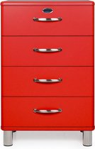 Tenzo Ladekast Malibu 4-Laden - B60 X D41 X H92 - Rood