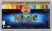 Crayons de couleur Magic Jumbo 23 couleurs + 1 mélangeur