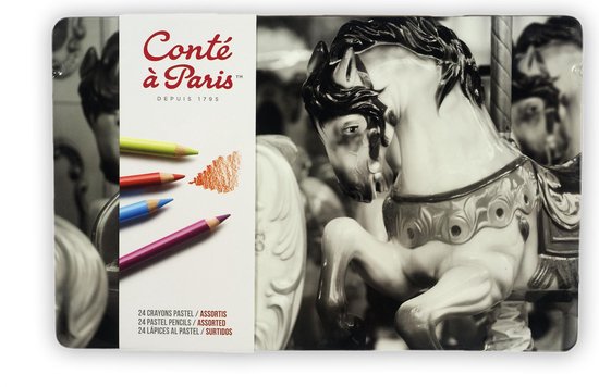 Conté à Paris 24 Crayons pastel Assorti | bol.com