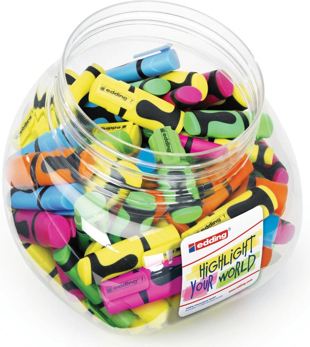 Edding Mini Markeerstiften Set - Diverse Fluorescerende Kleuren