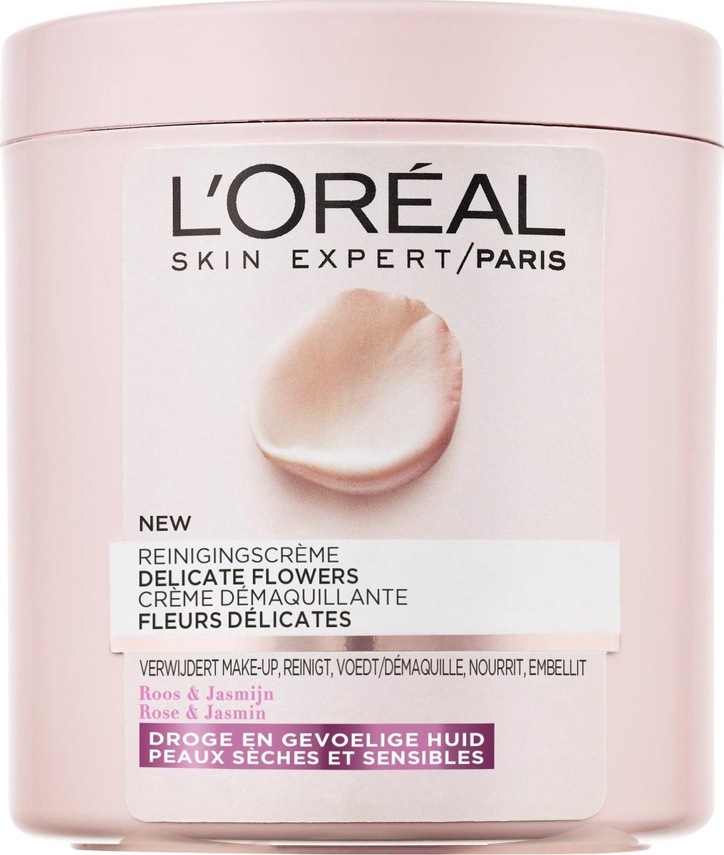 L’Oréal Paris Delicate Flowers Reinigingscrème - Droge en Gevoelige Huid