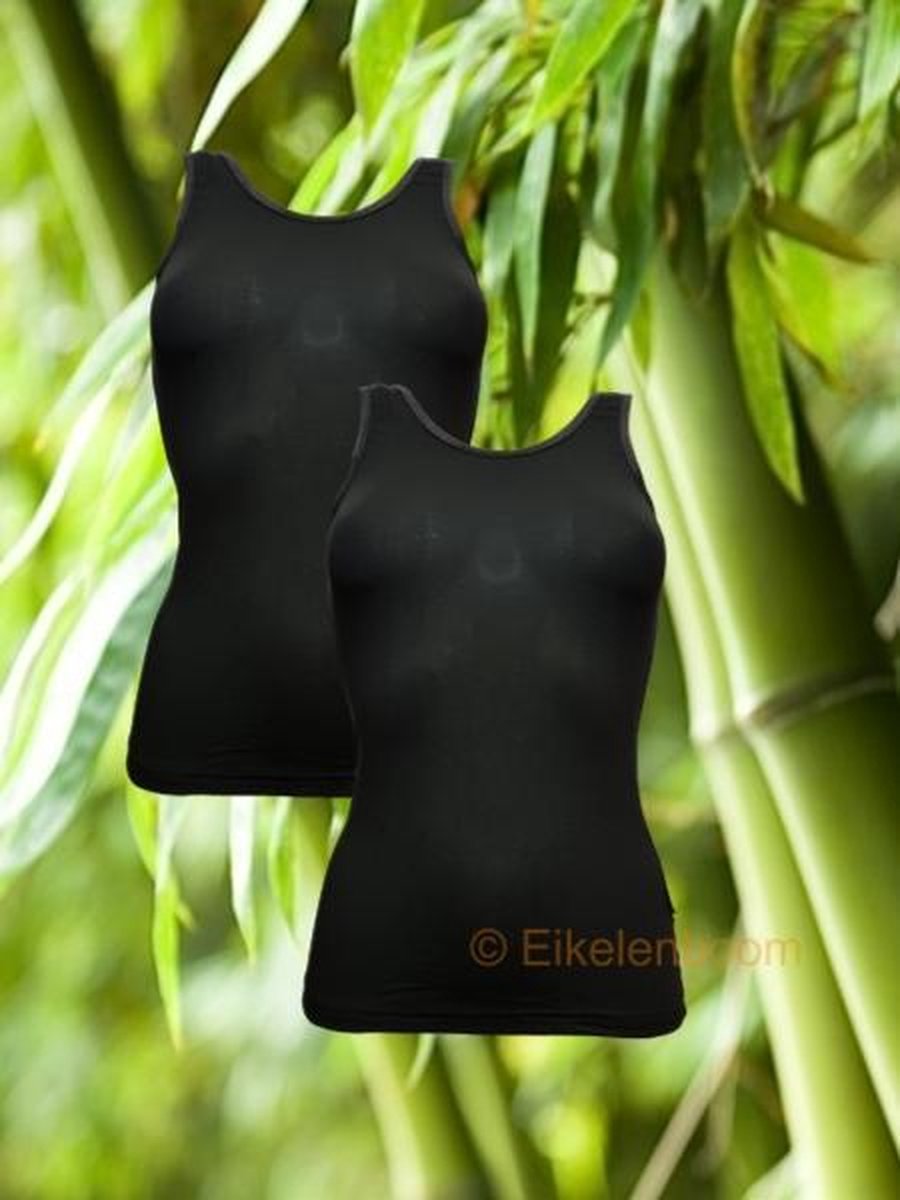 Boru Bamboo - maat L - 2-pack dames hemd - zwart