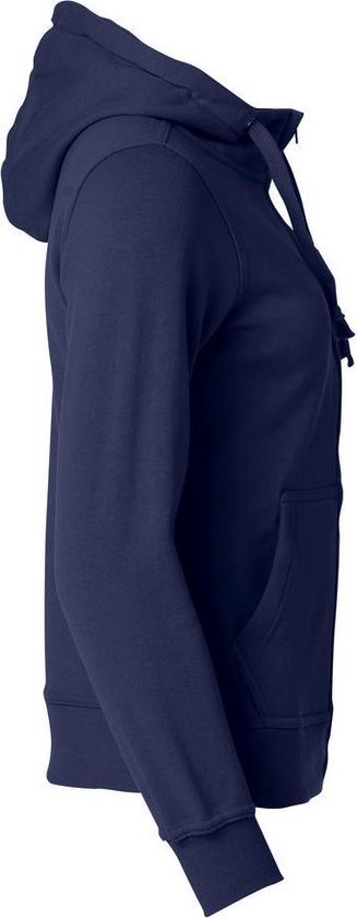 Sweat à capuche Clique Basic full zip ds Dark Navy taille XS