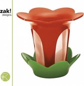 Zak!Designs Tea Story - Thee Filter met Houder - Bloem - Oranje