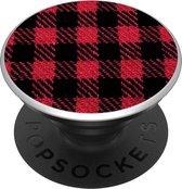 PopSockets PopGrip - Verwisselbare Telefoonbutton en Standaard - Classic Check Rood