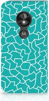 Motorola Moto E5 Play Standcase Hoesje Design Cracks Blue