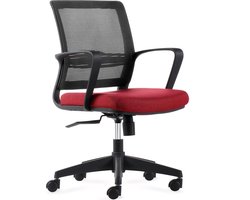 BENS 831-Eco-v Rood - Ergonomische Bureaustoel - Geschikt voor Langdurig gebruik - GREENGUARD GOLD - Voldoet aan ARBO normen