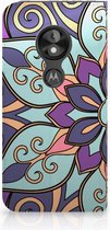 Motorola Moto E5 Play Standcase Hoesje Design Purple Flower
