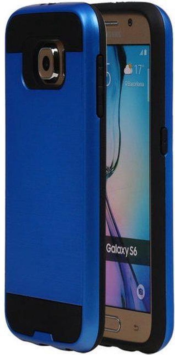 Blauw BestCases Tough Armor TPU back cover hoesje voor Samsung Galaxy S6