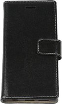 Leder Wallet bookcase hoesje voor Apple iPhone 6/6S - Zwart